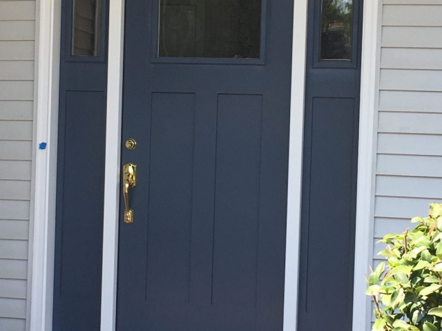 Front door painting 2 colors