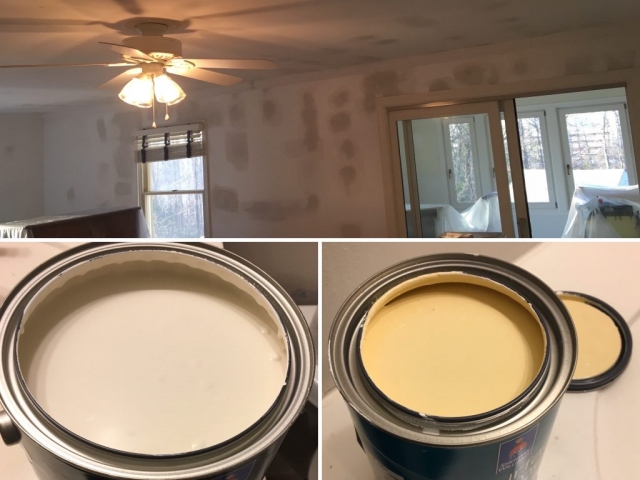 Sherwin Williams paint, 2 colors accent walls interior painting