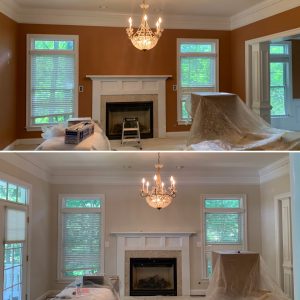 Interior painting project in Fairfax